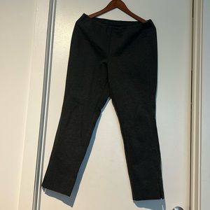 Versatile slim leg medium petite gray pants.